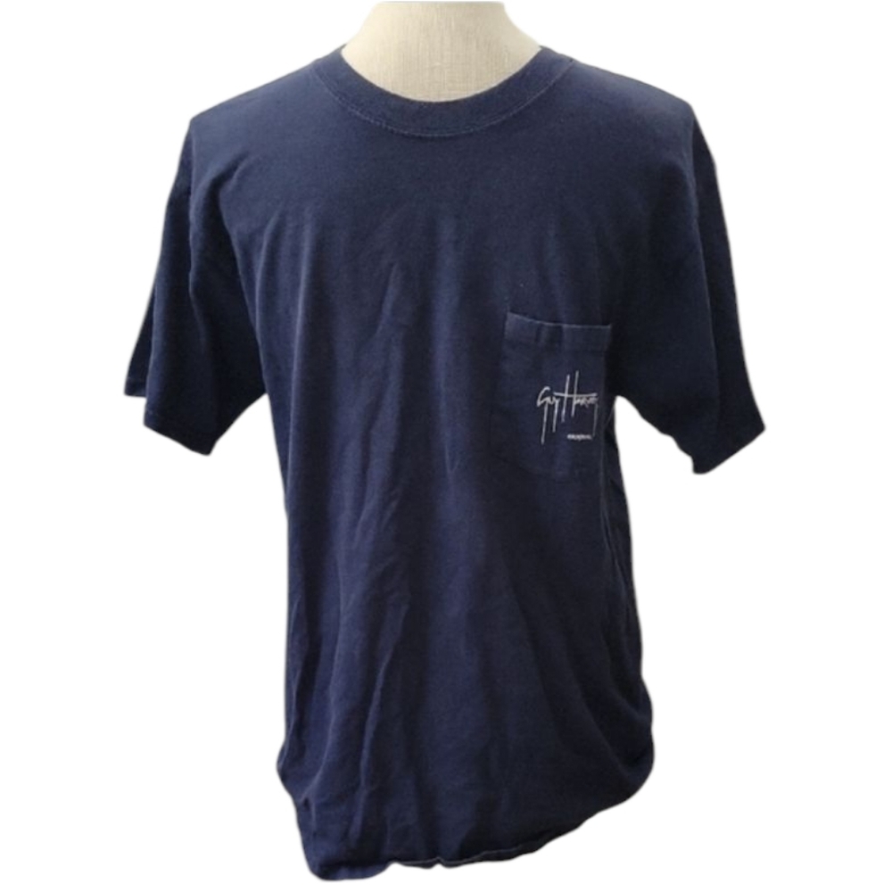 Guy Harvey Navy Blue Men's Fishing T-Shirt